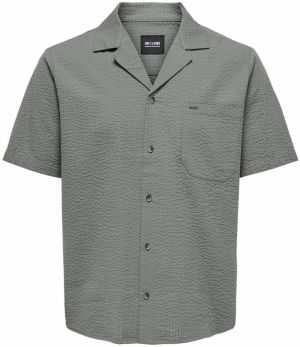 Only & Sons Košeľa 'ONSEye'  tmavosivá