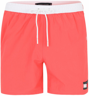 Tommy Hilfiger Underwear Plavecké šortky 'Heritage'  červená / čierna / biela