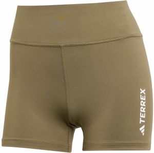 ADIDAS TERREX Outdoorové nohavice  zelená / biela