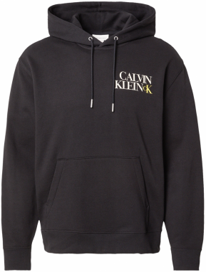 Calvin Klein Jeans Mikina  nebielená / svetložltá / čierna