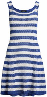Lauren Ralph Lauren Letné šaty  enciánová / biela