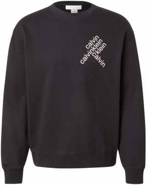 Calvin Klein Jeans Mikina  čierna / biela