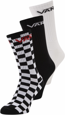 VANS Ponožky 'CLASSIC CREW'  čierna / biela