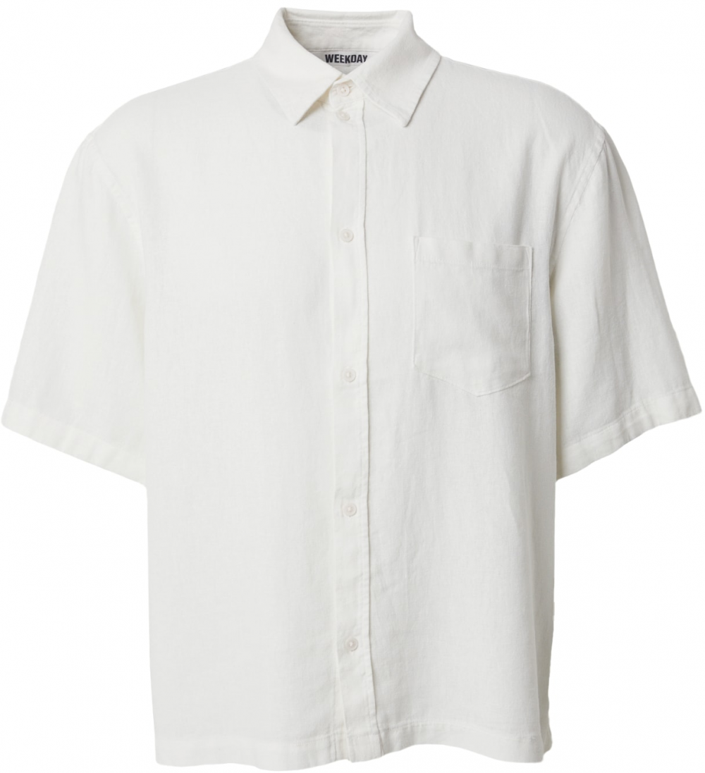 WEEKDAY Košeľa 'Franco'  biela