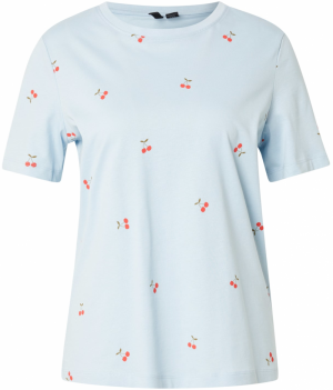 VERO MODA Tričko 'VMPAULINA'  svetlomodrá / zelená / červená