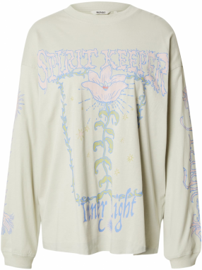 Monki Tričko  modrá denim / mätová / kiwi / pastelovo ružová