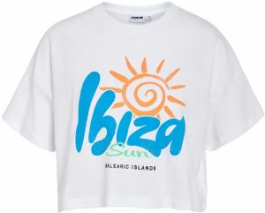 Noisy may Tričko 'NMALENA IBIZA'  modrá / svetlozelená / tmavooranžová / biela