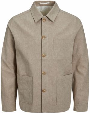 JACK & JONES Prechodná bunda 'JPRRiviera'  béžová melírovaná