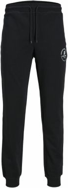 Jack & Jones Plus Nohavice 'JPSTGordon'  čierna / biela