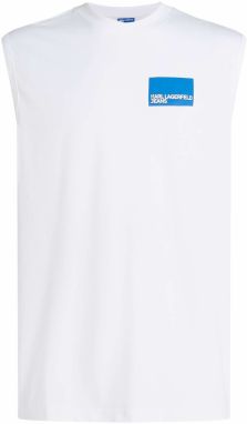 KARL LAGERFELD JEANS Tričko  modrá / biela