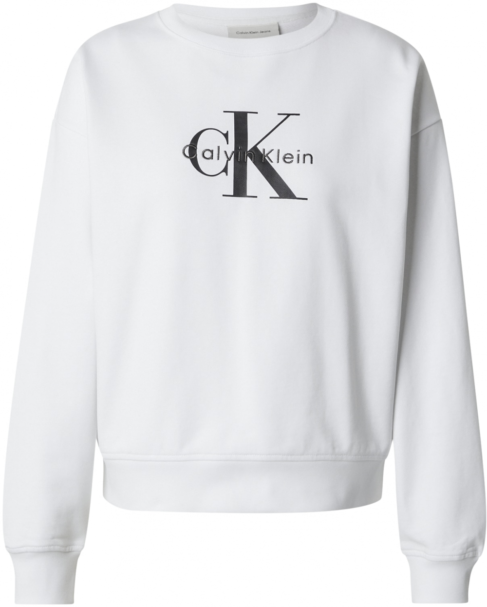 Calvin Klein Jeans Mikina  sivá / čierna / biela