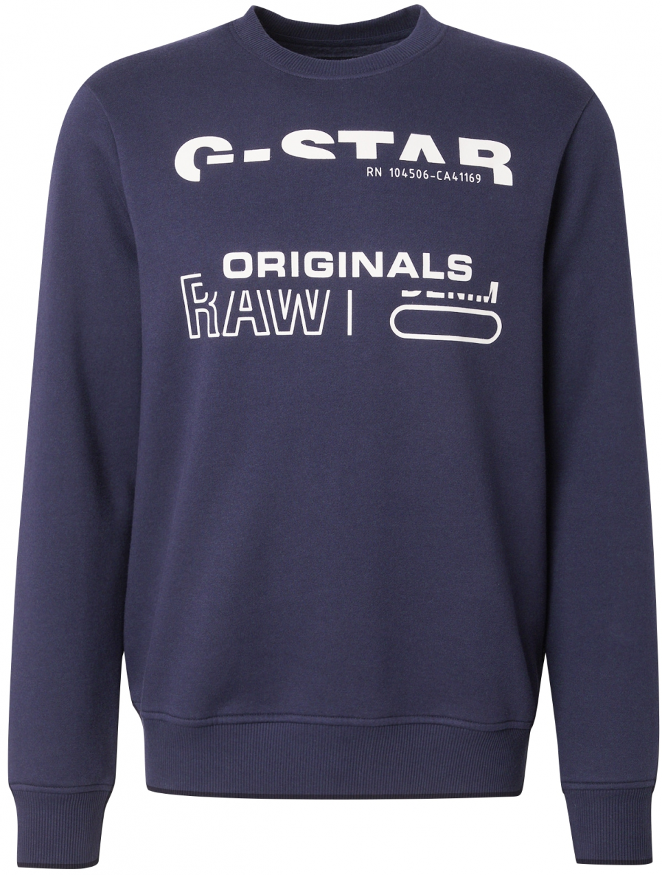 G-STAR Mikina  tmavomodrá / biela