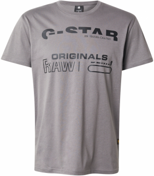 G-STAR Tričko  sivá / čierna