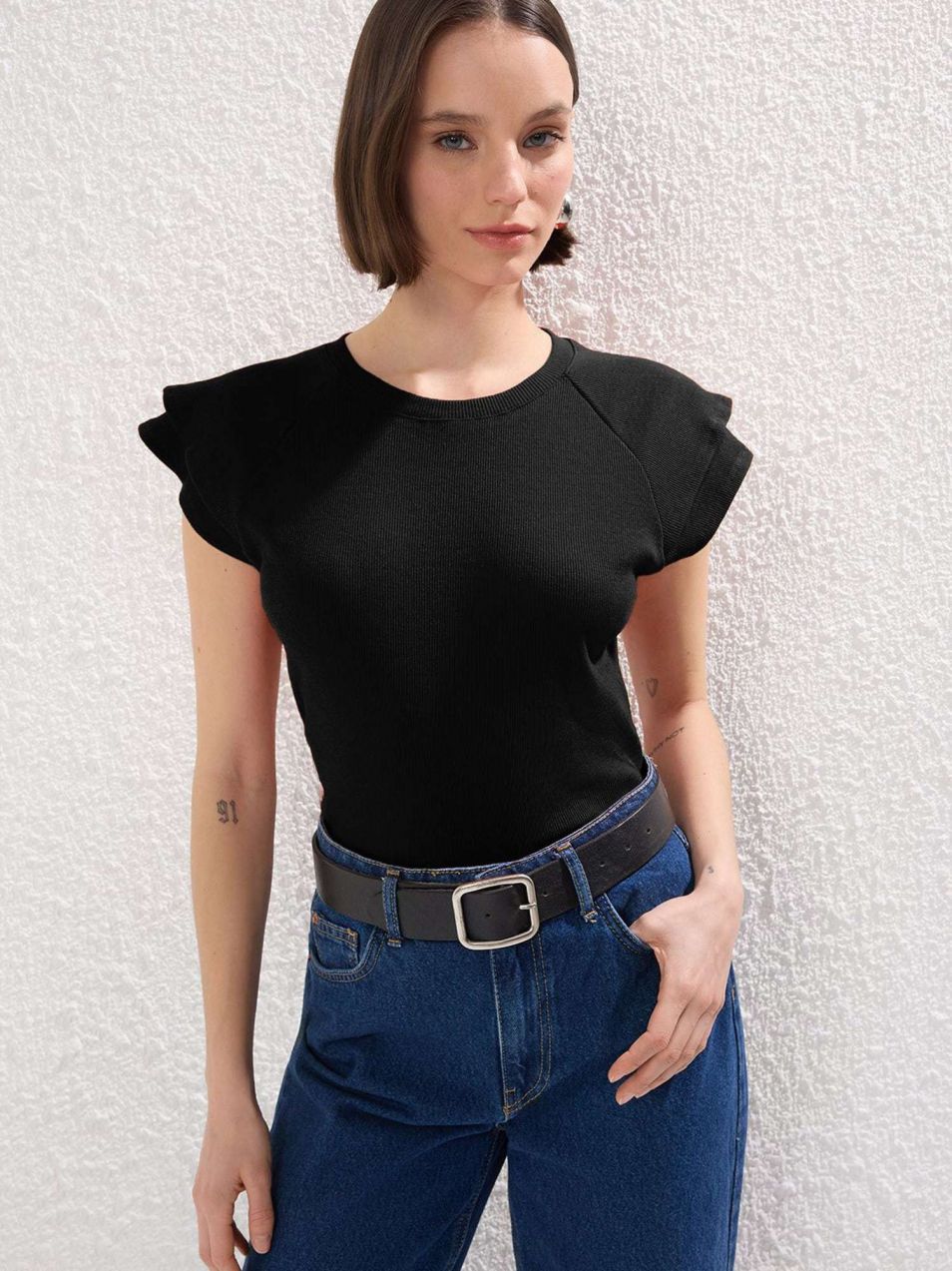 Trendyol Tričko  čierna