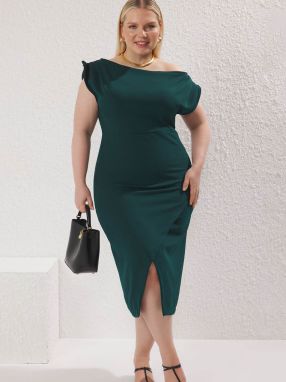 Trendyol Curve Šaty  smaragdová