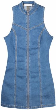 Bershka Šaty  modrá denim