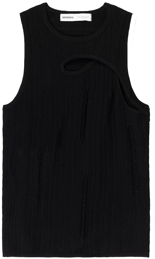 Bershka Tričko  čierna