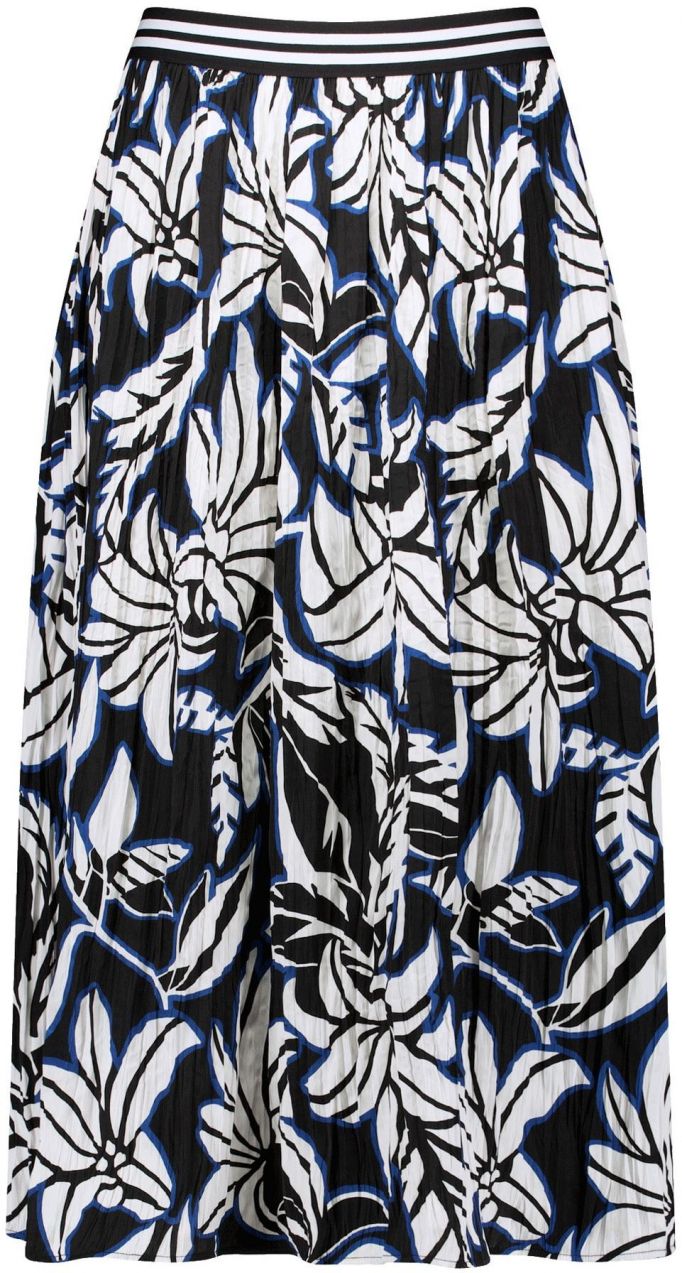 GERRY WEBER Sukňa  tmavomodrá / čierna / biela