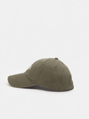 Pull&Bear Čiapka  olivová / biela