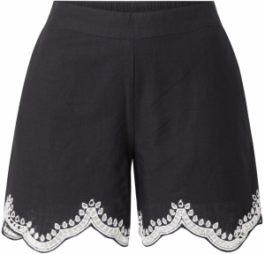 VERO MODA Nohavice 'VMDiana'  čierna / biela