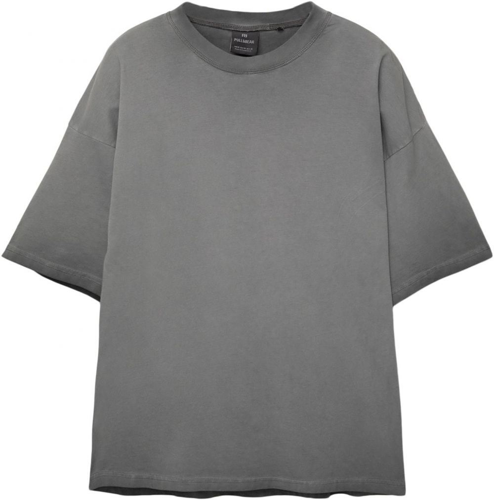 Pull&Bear Tričko  tmavosivá