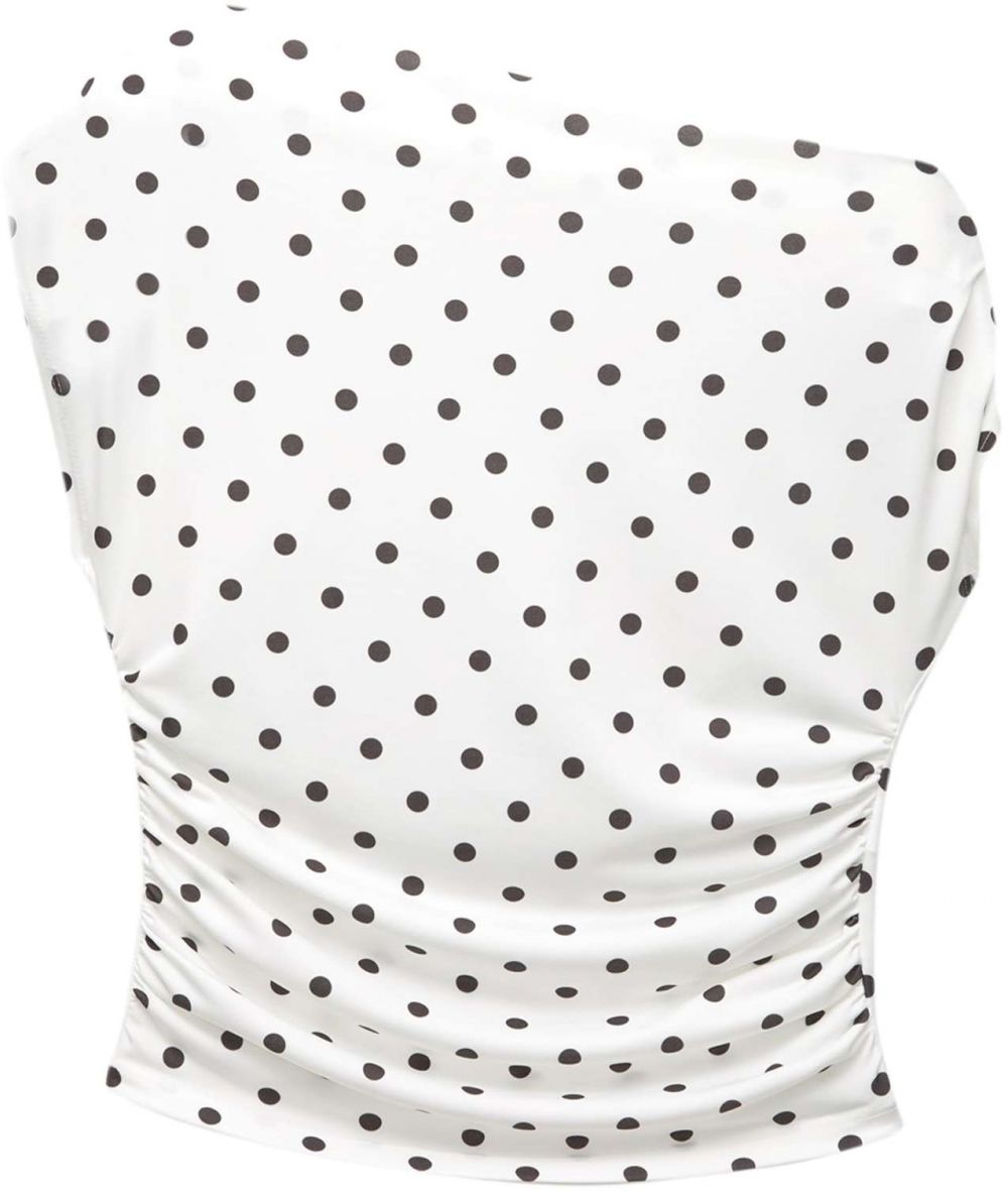 Pull&Bear Top  čierna / biela