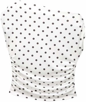 Pull&Bear Top  čierna / biela