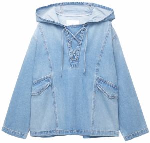 Pull&Bear Prechodná bunda  modrá denim