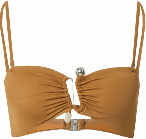 EDITED Bikinový top 'Alaia'  hnedá / brokátová