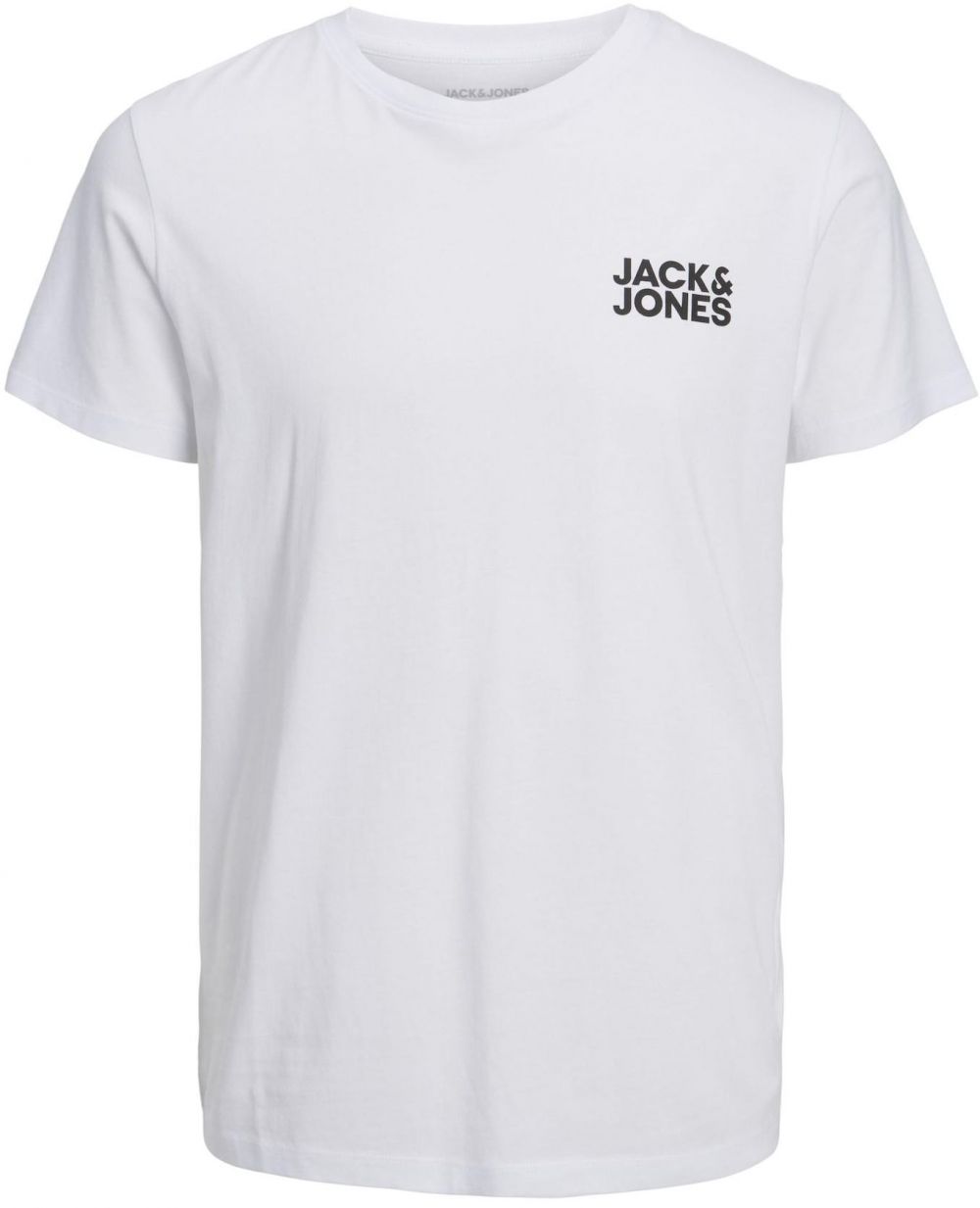 JACK & JONES Tričko 'JJECorp'  čierna / biela