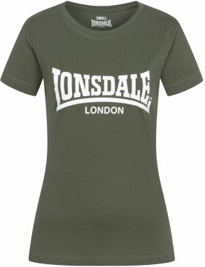 LONSDALE Tričko 'CARTMEL'  olivová / biela