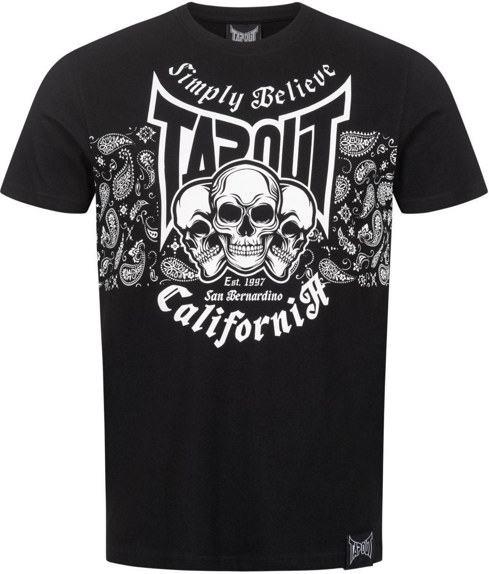 Tapout Tričko 'ADELANTOS'  čierna / biela