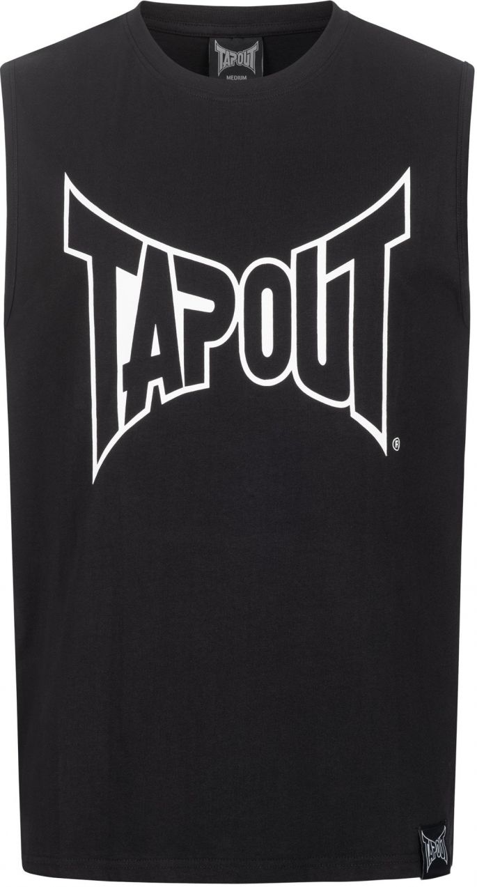Tapout Tričko 'Alemada'  čierna / biela
