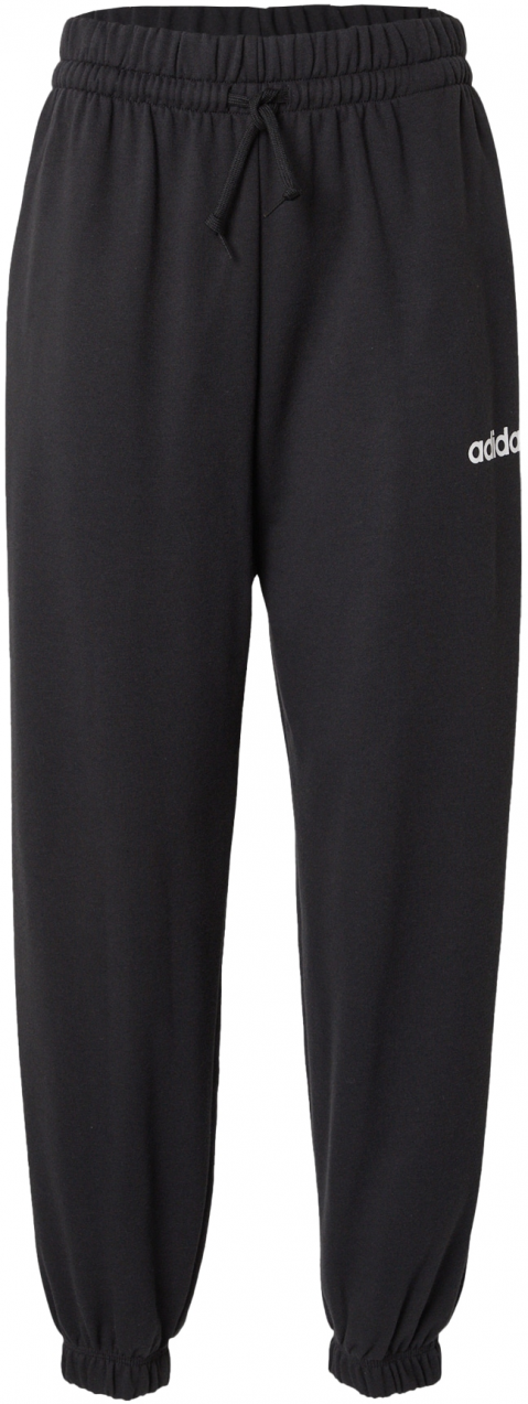 ADIDAS SPORTSWEAR Športové nohavice 'Essentials'  čierna / biela