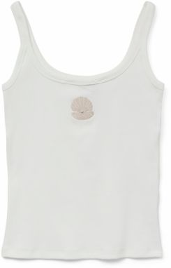 VERO MODA Top 'VMDIANA'  telová / biela