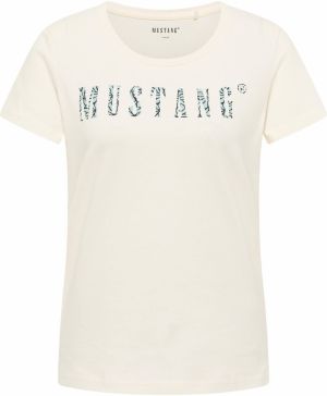 MUSTANG Tričko 'ALMA'  svetlozelená / tmavozelená / šedobiela
