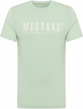 MUSTANG Tričko 'AUSTIN'  mätová / biela