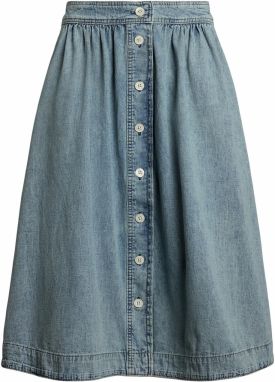 Lauren Ralph Lauren Sukňa  modrá denim