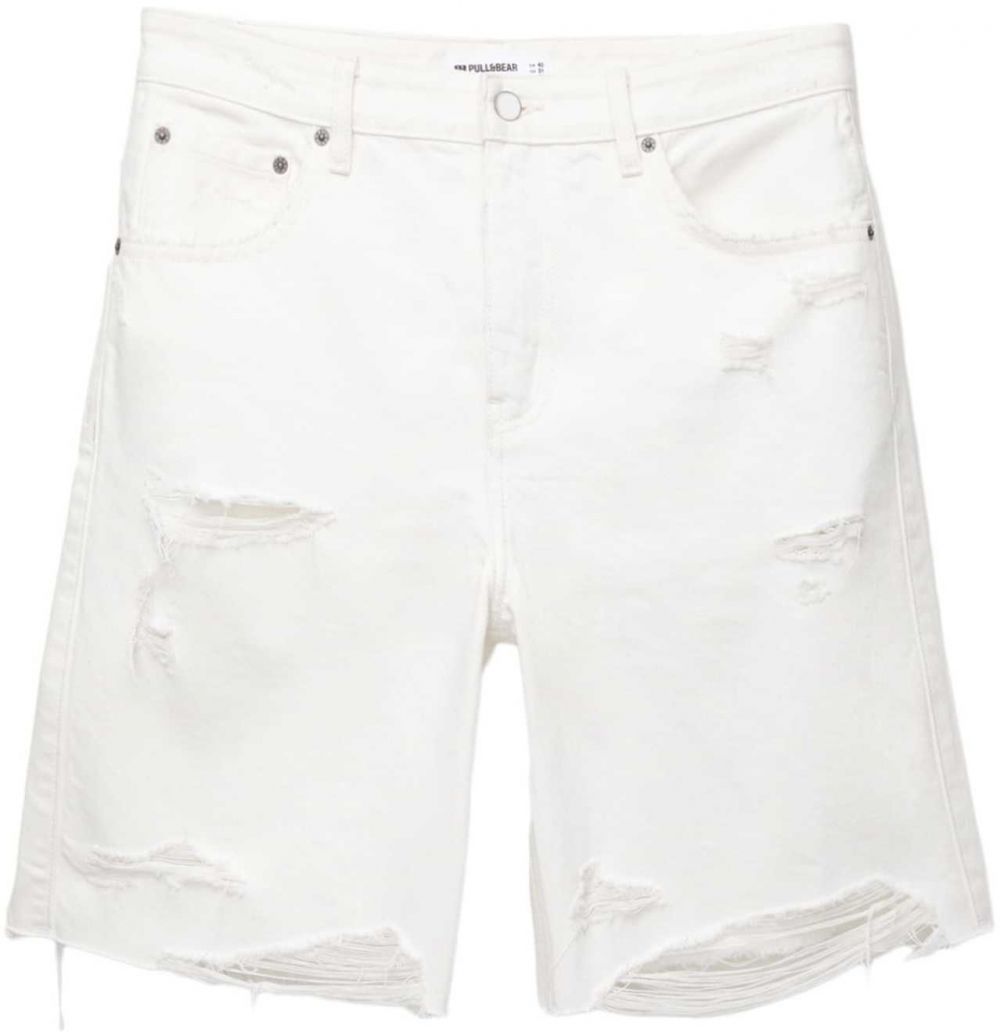 Pull&Bear Džínsy  biely denim