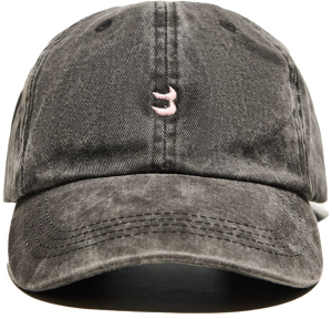 Bershka Čiapka  pastelovo ružová / čierna