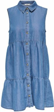 Only Petite Košeľové šaty 'ONLBEA SIESTA'  modrá denim