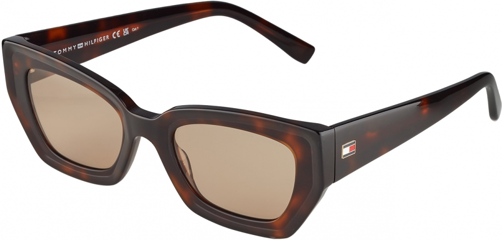 TOMMY HILFIGER Slnečné okuliare  čokoládová