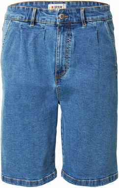 Denim Project Plisované rifle  modrá denim