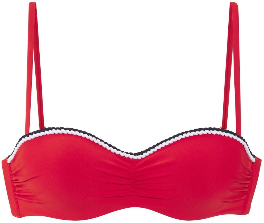 s.Oliver Bikinový top  červená / čierna / biela