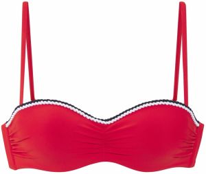 s.Oliver Bikinový top  červená / čierna / biela