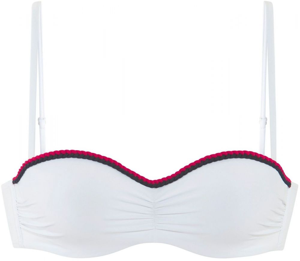 s.Oliver Bikinový top  červená / čierna / biela