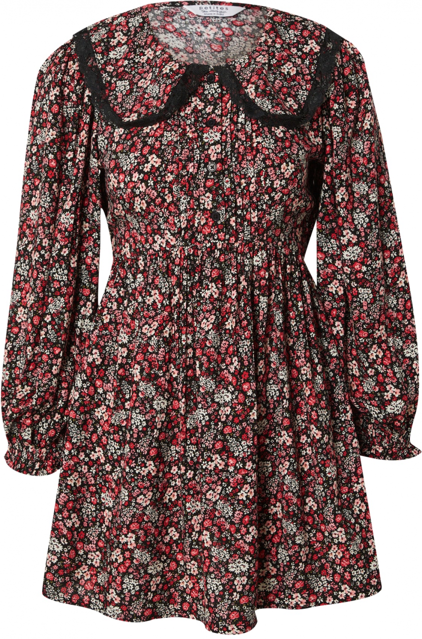 Miss Selfridge Petite Šaty  ružová / krvavo červená / čierna / biela