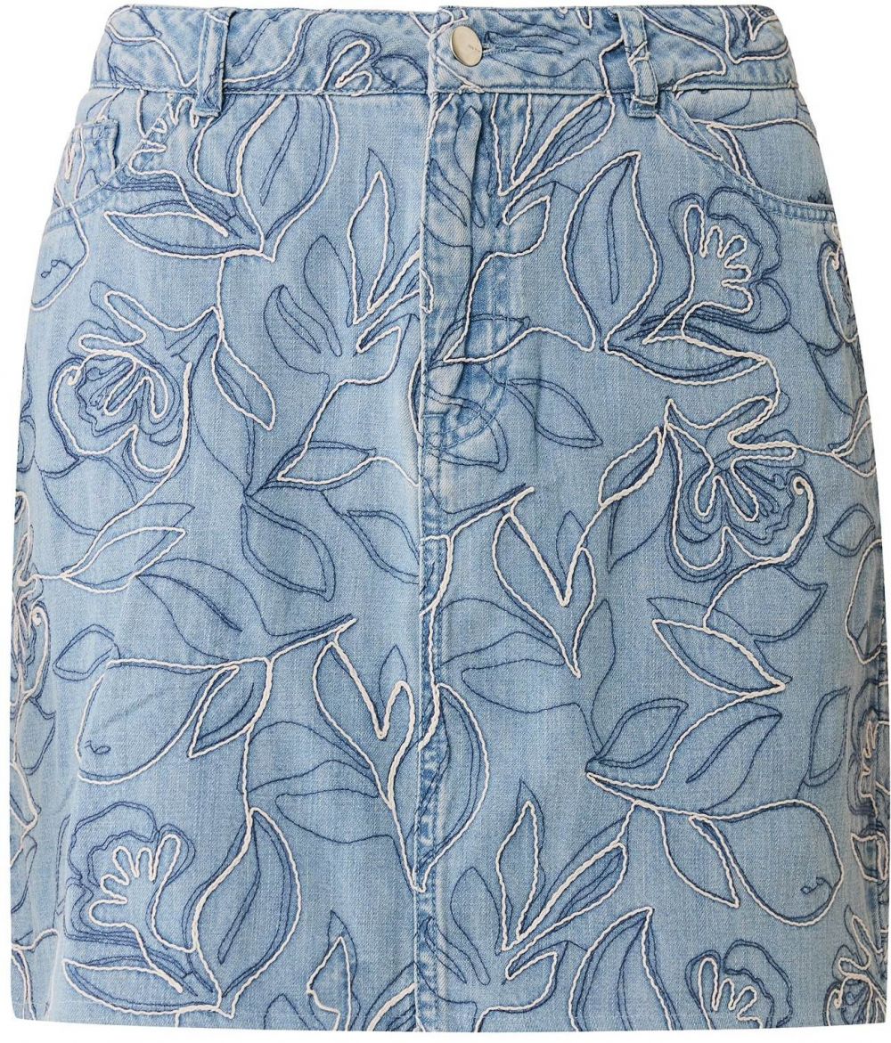MEXX Sukňa  modrá denim / tmavomodrá / biela