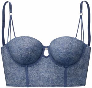 VIVANCE Korzet  modrá denim