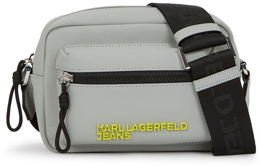 KARL LAGERFELD JEANS Taška cez rameno  sivá